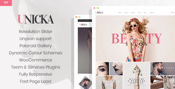 Unicka – Hair Styling & Beauty Salon WordPress Theme
